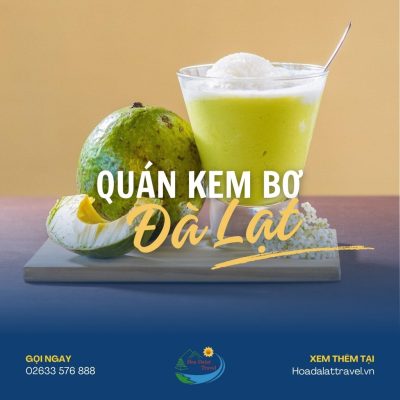 Quán kem bơ Đà Lạt