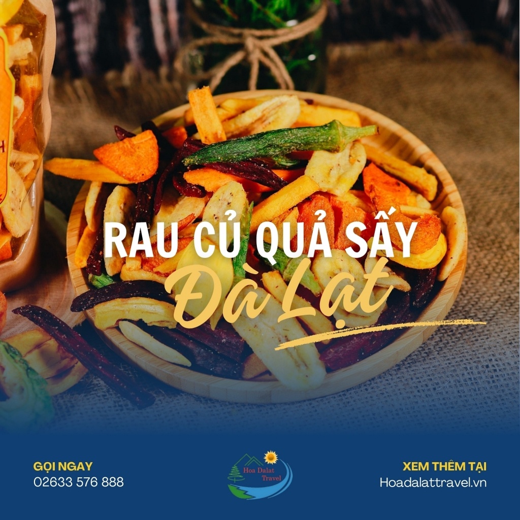 Rau củ quả sấy Đà Lạt