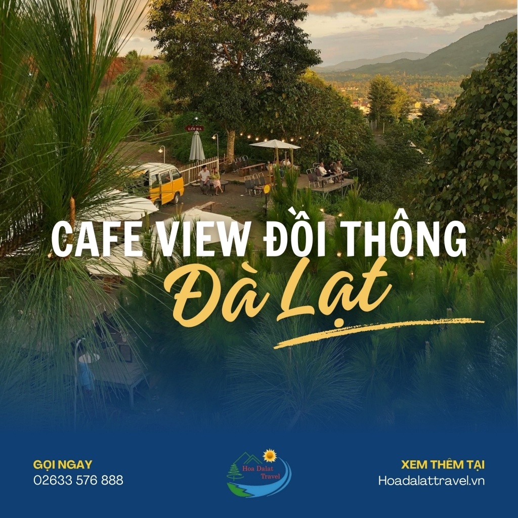 Cafe view đồi thông Đà Lạt