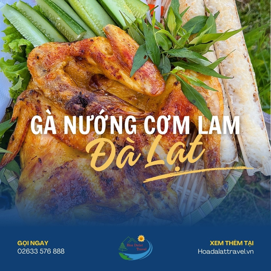 Gà nướng cơm lam Đà Lạt