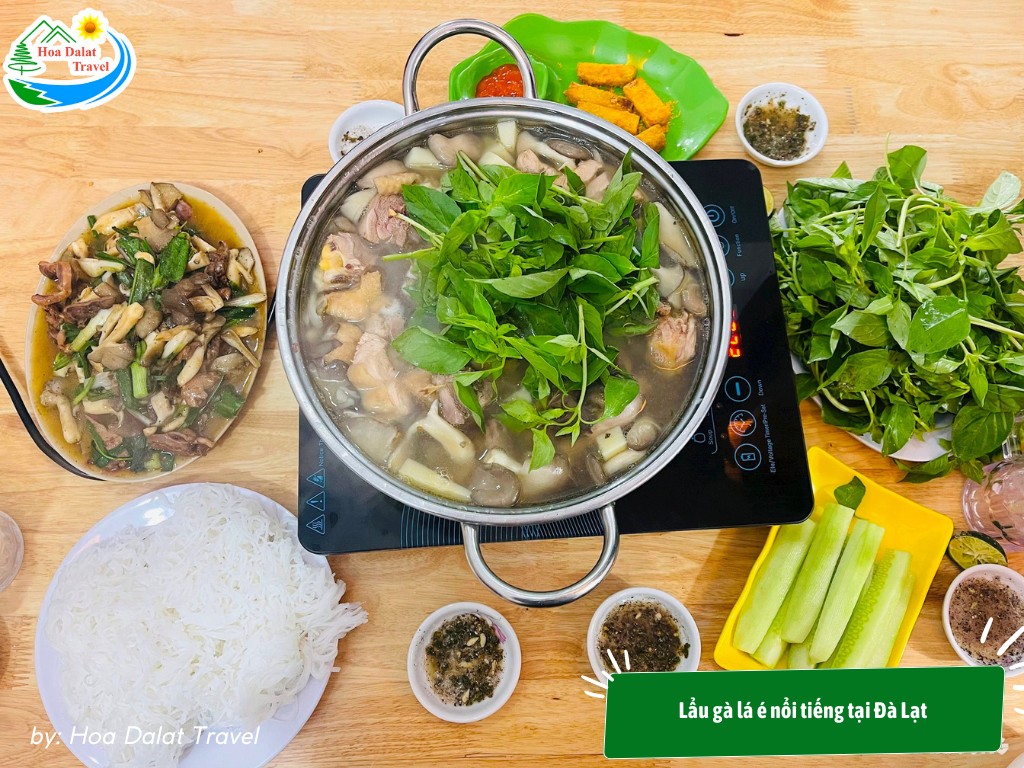 lẩu gà lá é đà lạt
